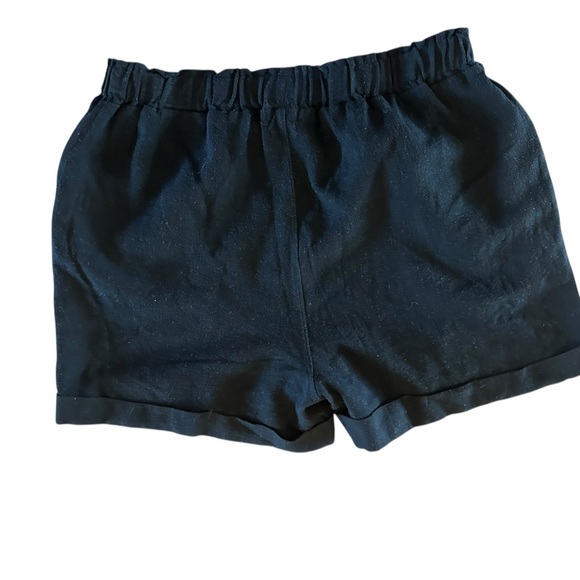 Women’s Coco + Carmen Black Linen Blend Mackrey Shorts NWT Size L/XL - Picture 2 of 7